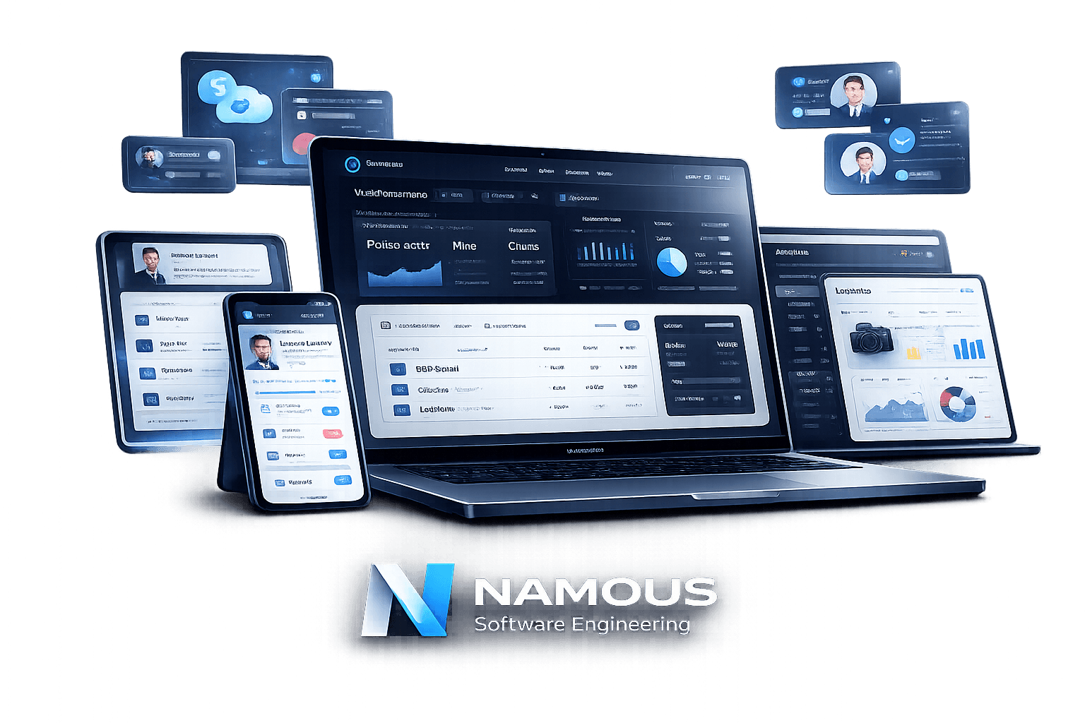 Business application dashboard preview